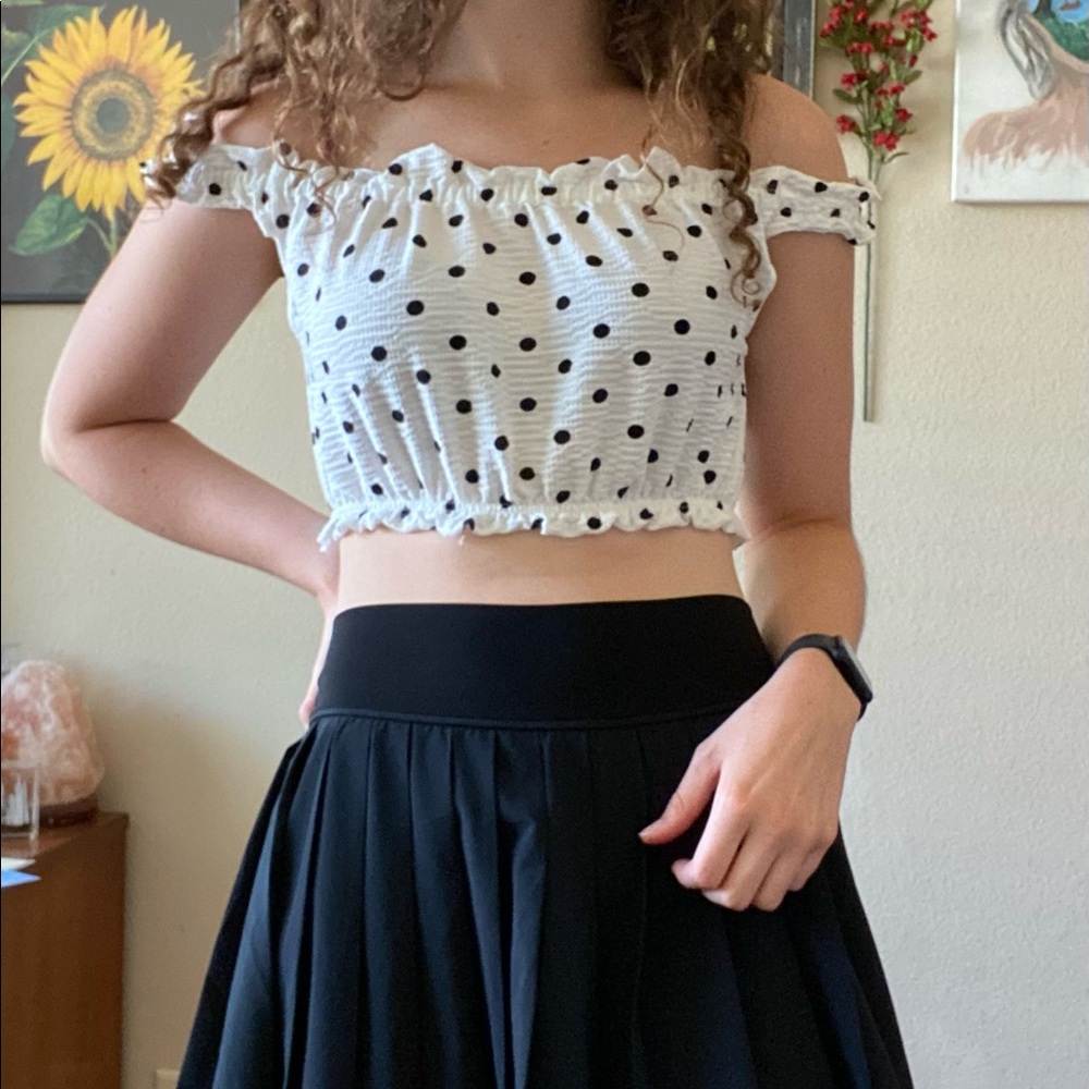 Topshop Cropped Puffer Top